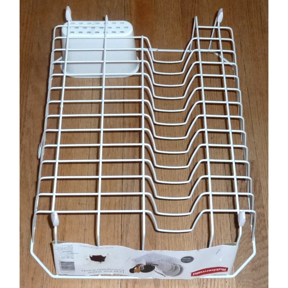 Rubbermaid Food Products Rubbermaid, Large, White Dish Drainer NEW HTF - Picture 2 of 4